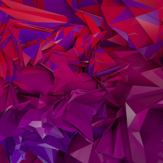 Um fundo rosa e roxo com muitos triângulos.