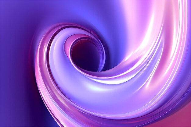 um fundo roxo abstrato com um redemoinho roxo brilhante