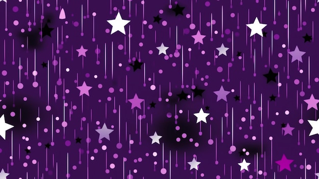 Foto um fundo roxo com estrelas e um fundo preto.