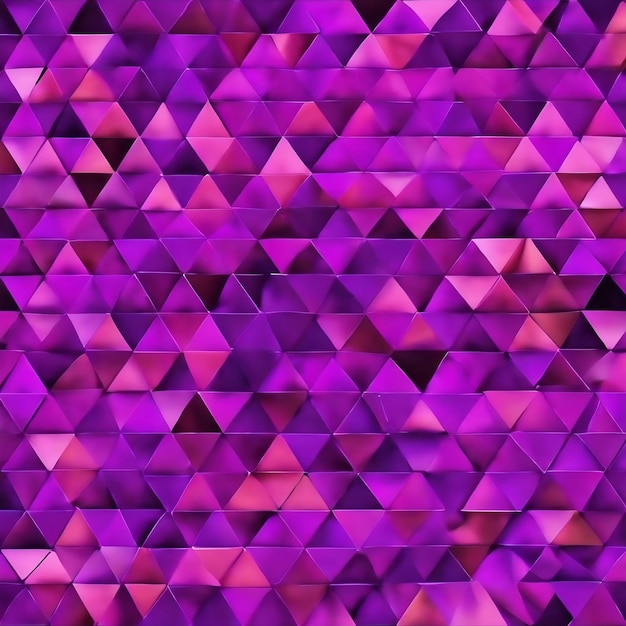 Um fundo roxo com um padrão geométrico de triângulos