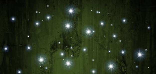 Um fundo verde com estrelas e as palavras "a palavra" nele