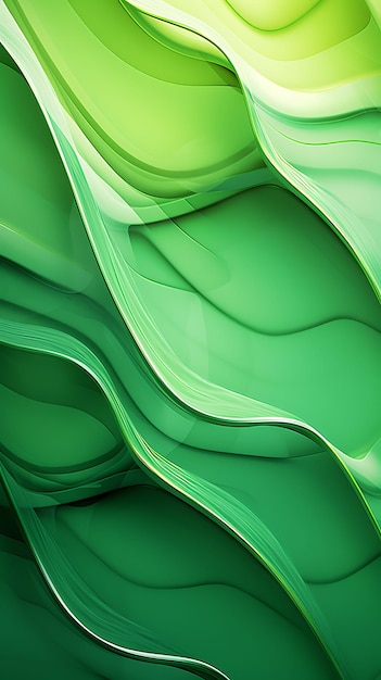 Foto um fundo verde com um padrão verde e branco da parte de trás de um fundo verde