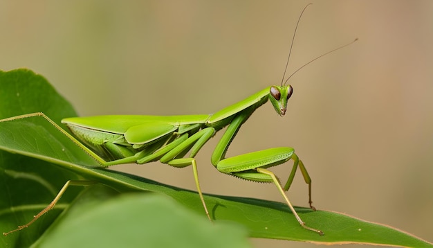 Foto um gafanhoto com uma cabeça grande e um nariz longo