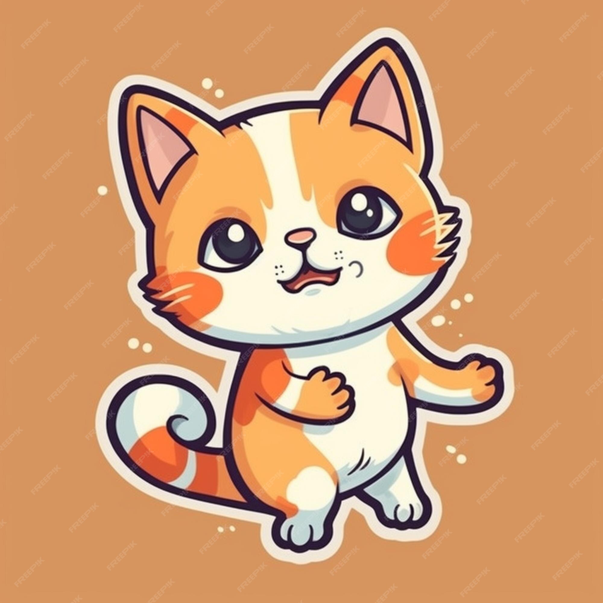 Desenho De Gato Marrom Desenhado à Mão Com Clipart De Cauda PNG