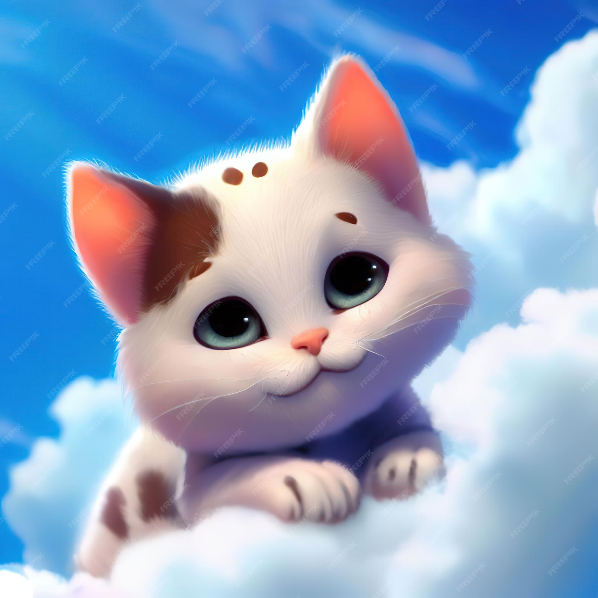 Gato Céu Azul Anime - Imagens grátis no Pixabay - Pixabay