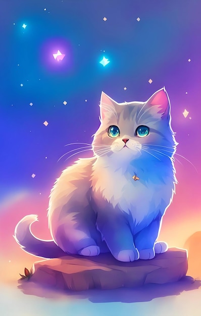 Gato Céu Azul Anime - Imagens grátis no Pixabay - Pixabay