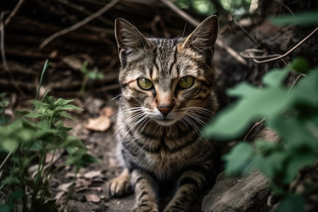 Um gato observando a câmera Sérvia