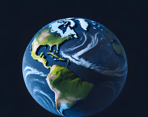Um globo com o continente europeu nele