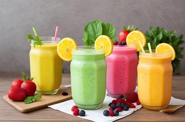 Um gole de Sunshine Smoothies