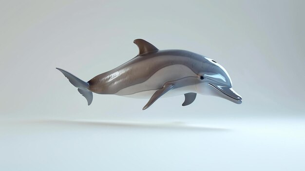 Um golfinho de nariz de garrafa salta graciosamente pela superfície dos oceanos