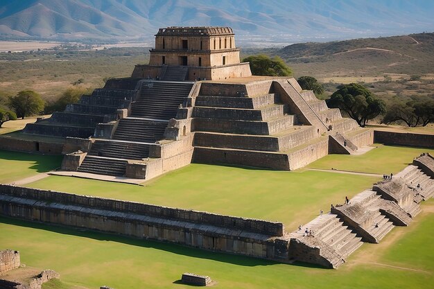 Foto um grande edifício com um telhado verde que diz o topo