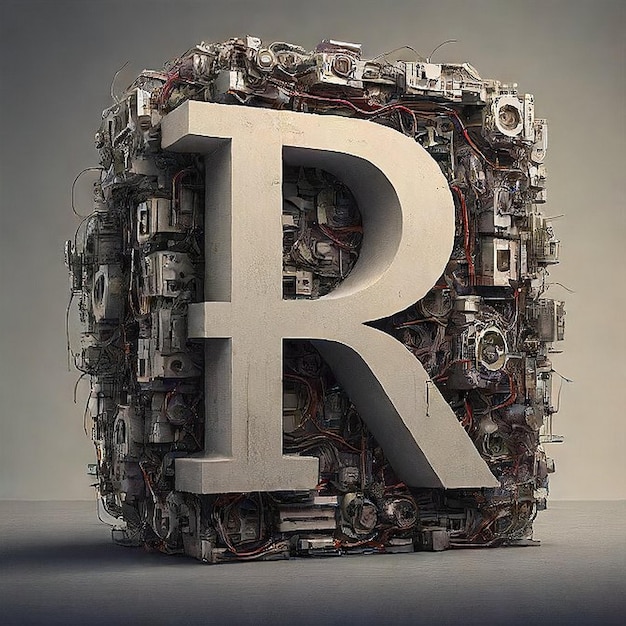 um grande número de letras que dizem r