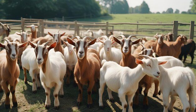 Foto um grande rebanho é criado para o eid aladha