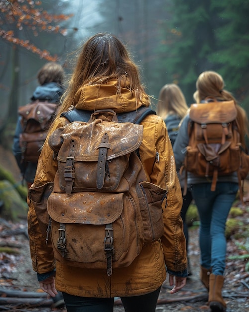 Um grupo de amigos caminhando juntos