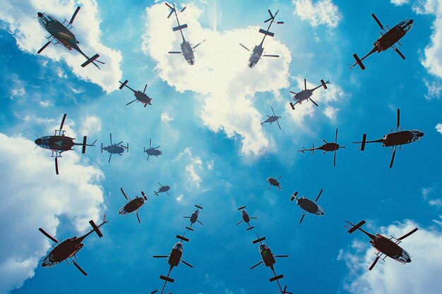um grupo de aviões voando no céu com as palavras u s s a