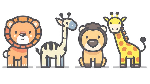 Foto um grupo de girafas e girafas estão no chão