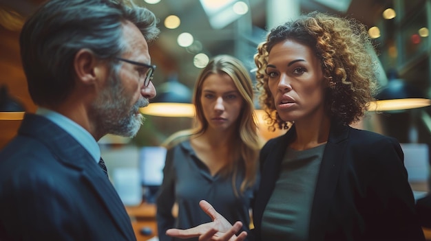 Um grupo de mulheres conversando umas com as outras