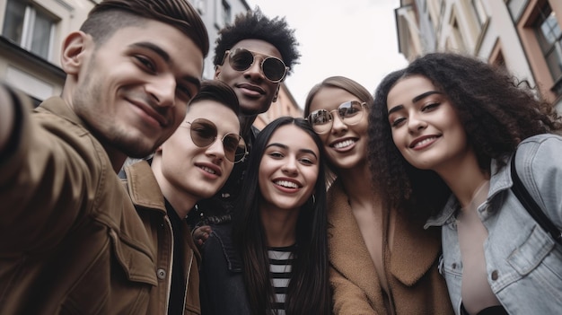 Um grupo de pessoas está posando para uma foto