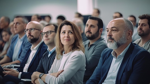 Foto um grupo de pessoas num seminário sobre os aspectos económicos da investigação médica