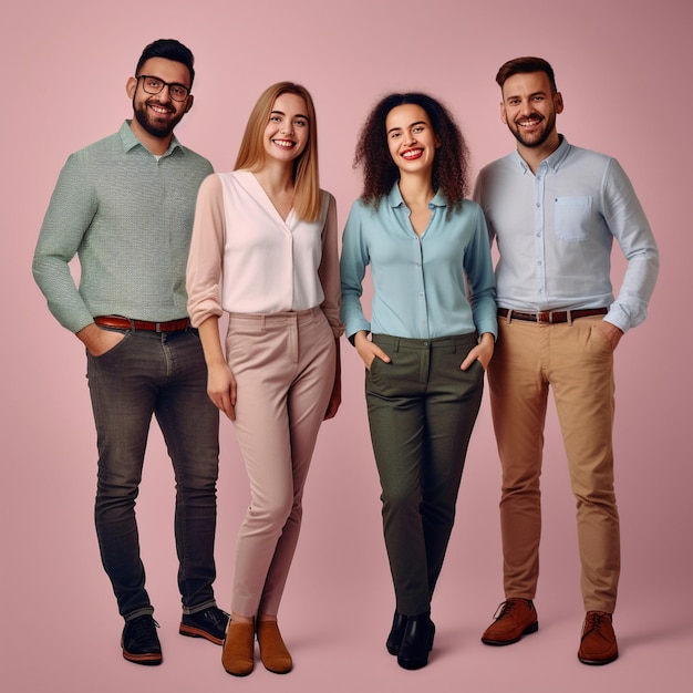 um grupo de pessoas posando para uma foto com uma vestindo uma camisa que diz “a palavra”.