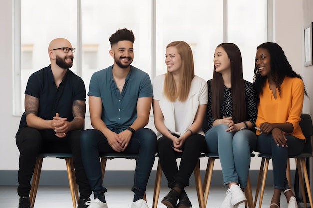 Um grupo diversificado de jovens amigos que experimentam um sentido de pertença, inclusão e conexão