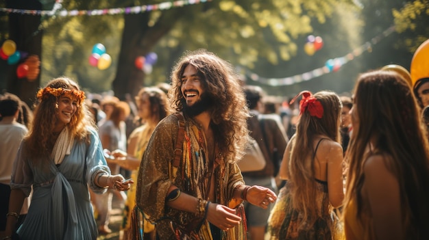 Um grupo diversificado de pessoas de pé perto em um círculo envolvendo-se em conversa e conexão