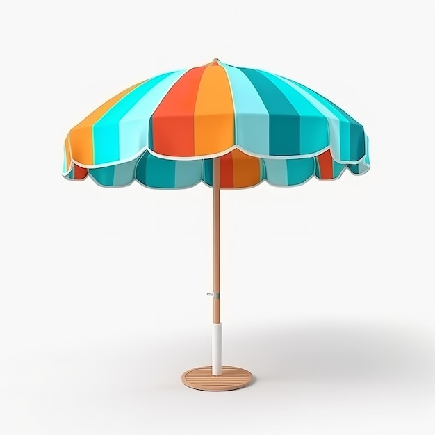 Um guarda-chuva de praia fresco