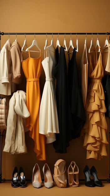 Um guarda-roupa de cápsula com uma seleção limitada de peças de roupa versáteis e atemporais