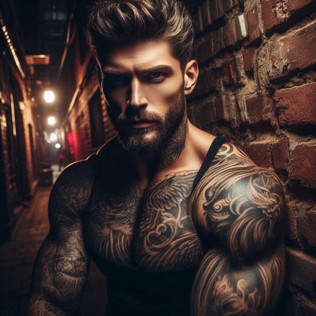 Um homem bonito e tatuado 2