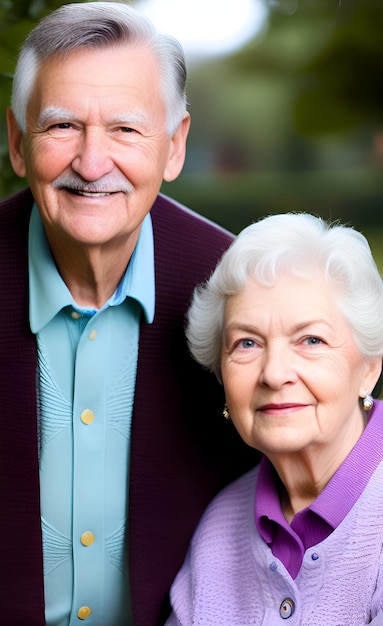 Um homem e uma mulher posam para uma foto.