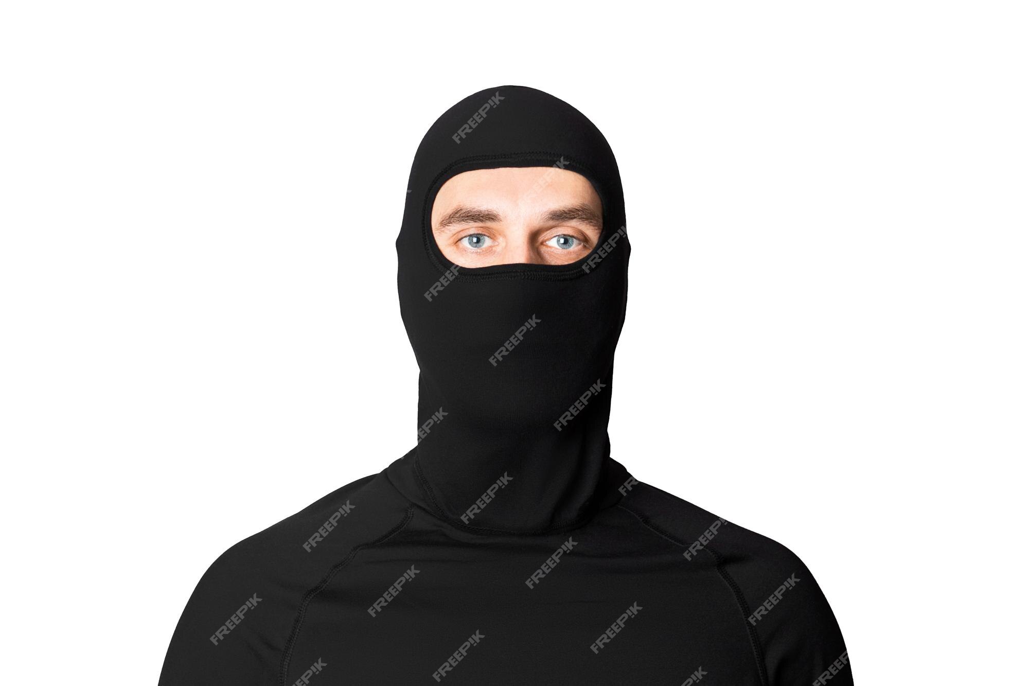 homem ladrão isolado 3d em traje preto e máscara 10111866 PNG