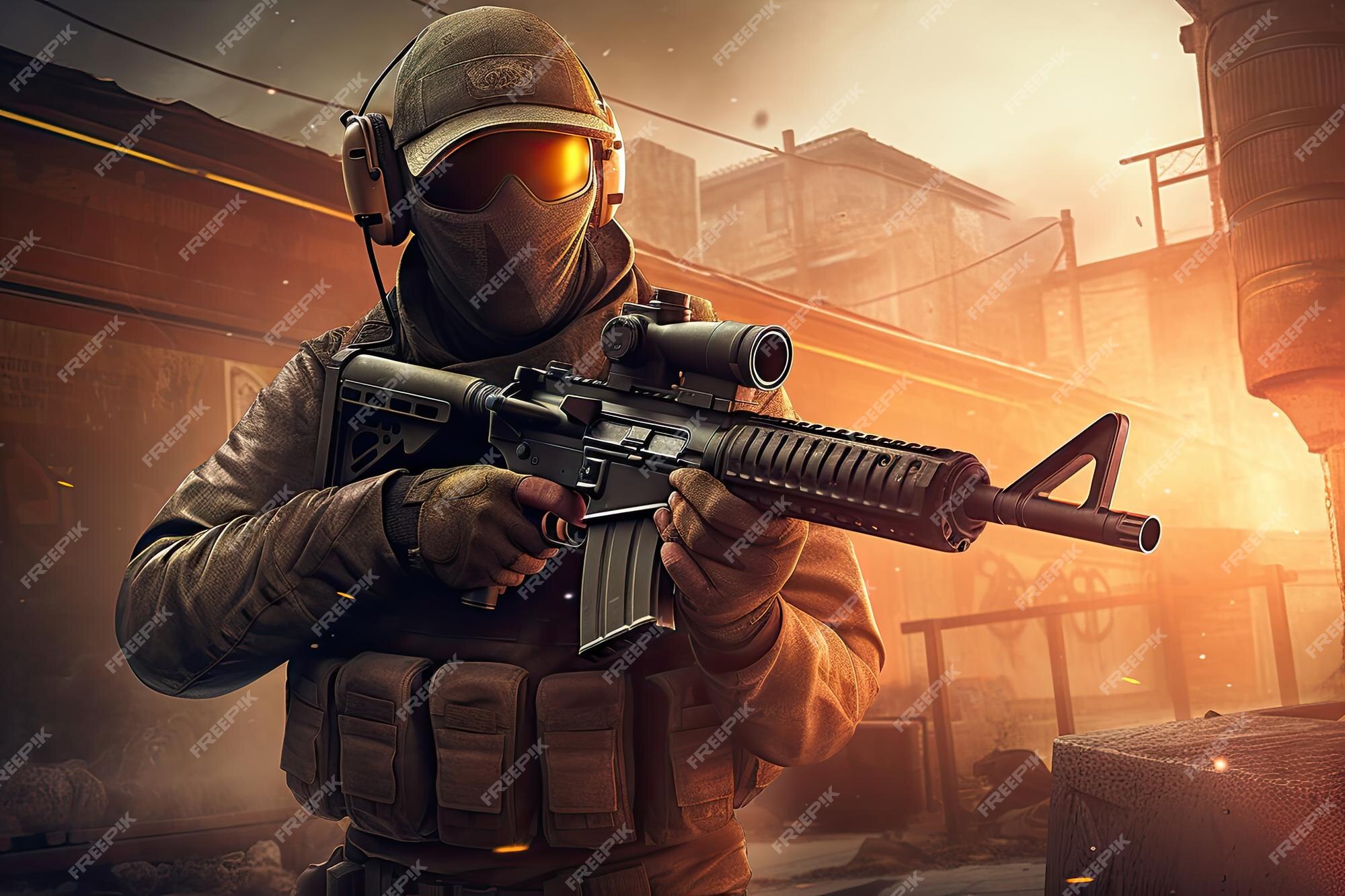 Cs, Counter-Strike: Global Offensive, arma, videogame, terrorista, HD papel  de parede