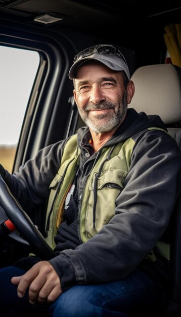 Foto um homem vestindo um chapéu que diz 