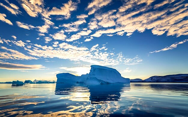 Foto um iceberg do gelo de ilulissat nas proximidades para flutuar perto de ilulussat ai_generated