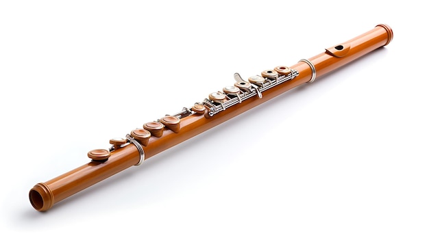 Foto um instrumento clássico de sopro de madeira que produz belas melodias perfeito para orquestras, bandas e apresentações solo