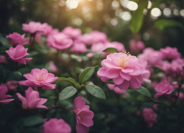 Foto um jardim de flores de jasmim