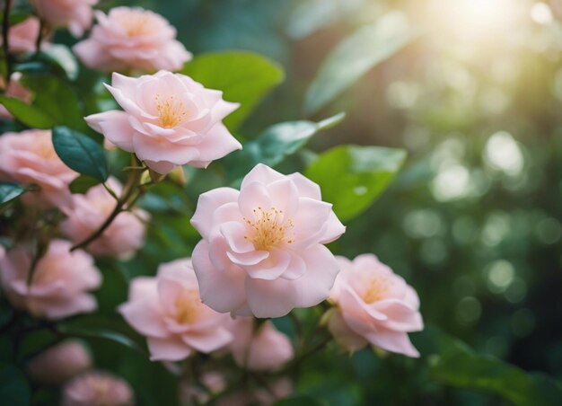 Foto um jardim de flores de jasmim