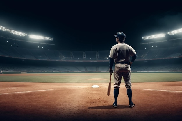 Um jogador de beisebol está em um estádio com a palavra mundo nas costas da camisa.