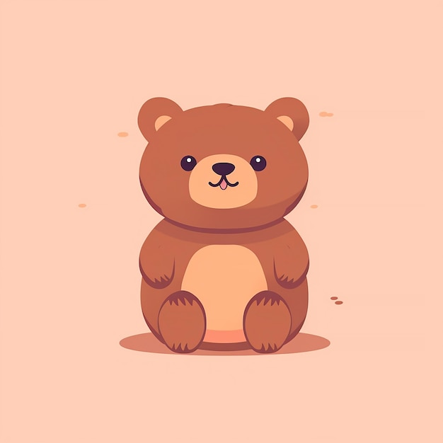 Um jovem urso fofo