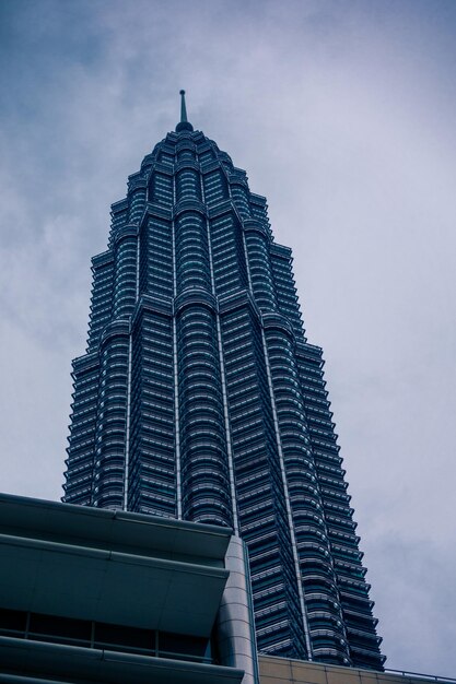 Um lado da torre gêmea