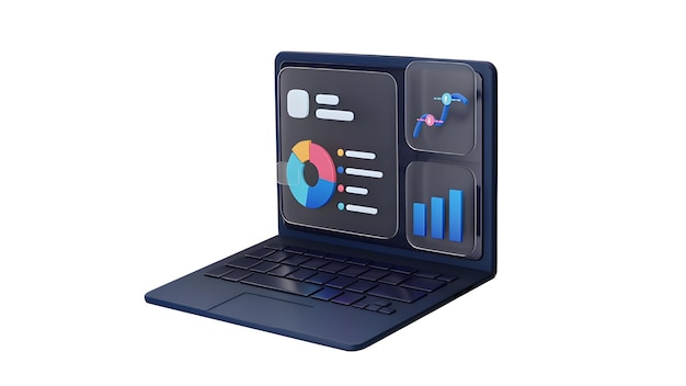 um laptop com um adesivo colorido que diz poder na tela