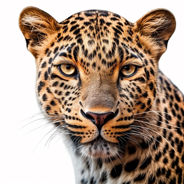 Um leopardo com um fundo preto e branco e um fundo preto e branco.