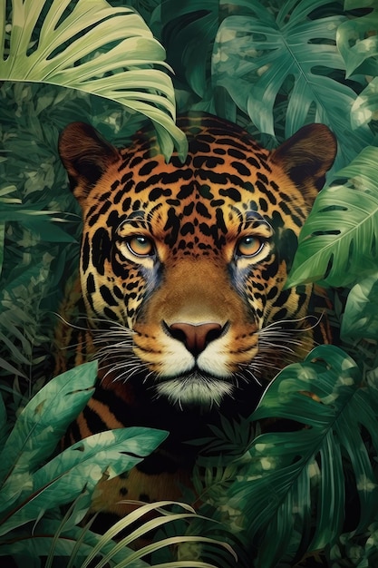 Um leopardo na selva