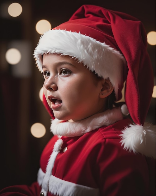 Um lindo bebê Papai Noel