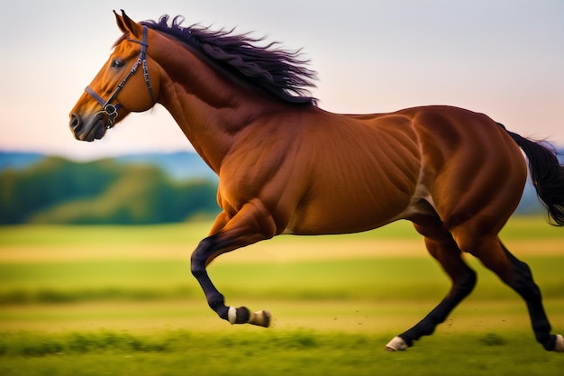 Um lindo cavalo O espírito indomável Uma jornada ao mundo dos cavalos IA generativa