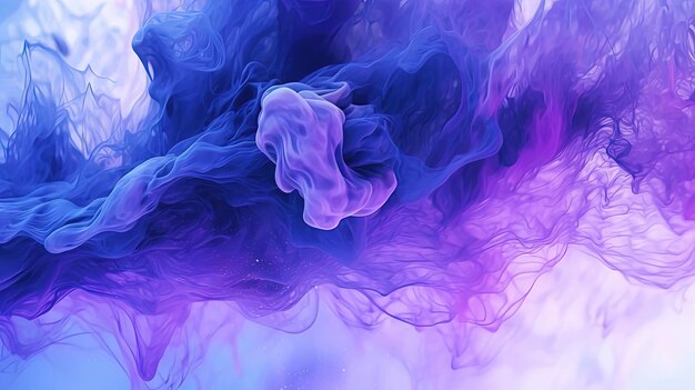 um líquido abstrato roxo e azul em cima de preto no estilo de gifs animados