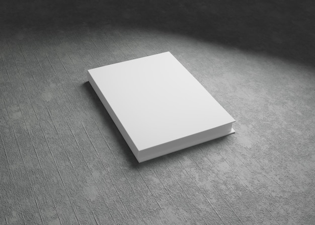 Um livro branco com uma capa branca