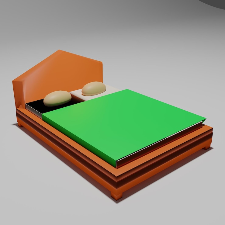 Foto um livro com capa verde está sobre uma cama.