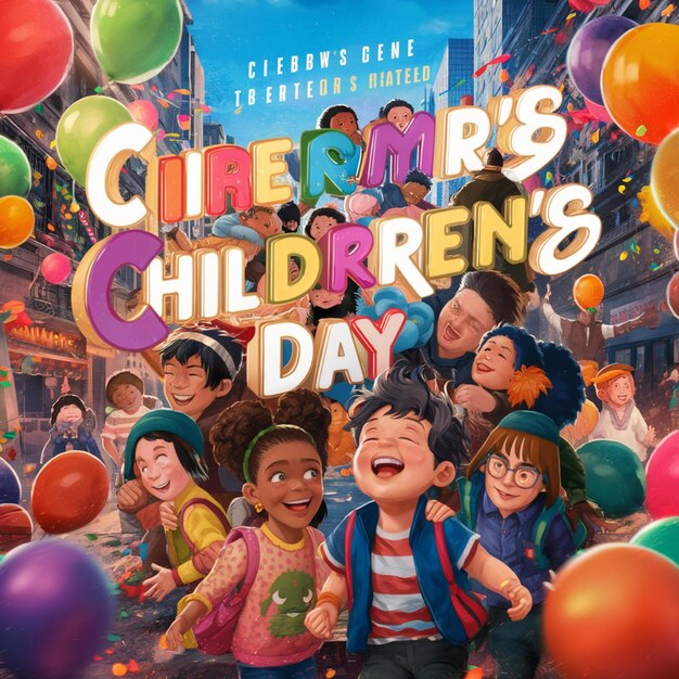 Um livro intitulado o dia dos filhos é escrito pelo dia dos filhos