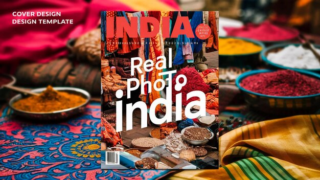 Foto um livro intitulado real photo of india and indian